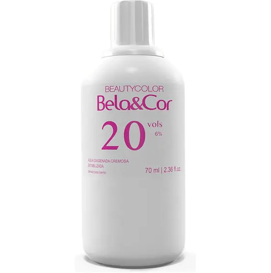 Descolorante Água Oxigenada 20 Volumes 70ml Bela e Cor
