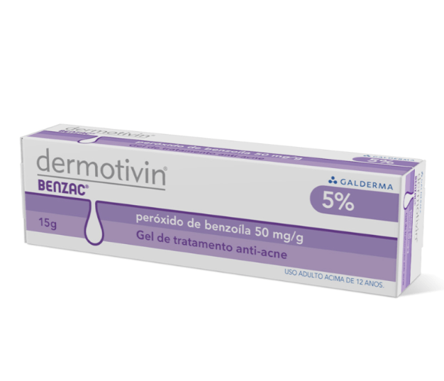 Gel Antiacne Peróxido de Benzoila Dermotivin 5% 15g
