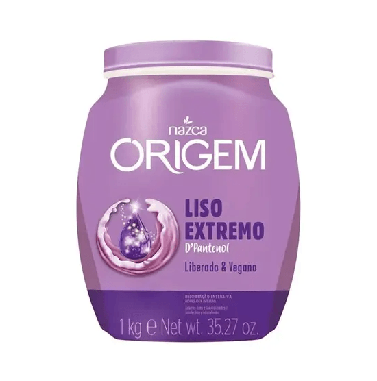 Creme de Hidratação Intensiva Origem Liso Vegano 1kg Nazca Creme Hidr Origem Liso Ext Vegano 1Kg