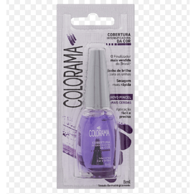 Esmalte Cobertura Intensificadora de Cor Roxinho Efeito Espelhado 8ml Colorama