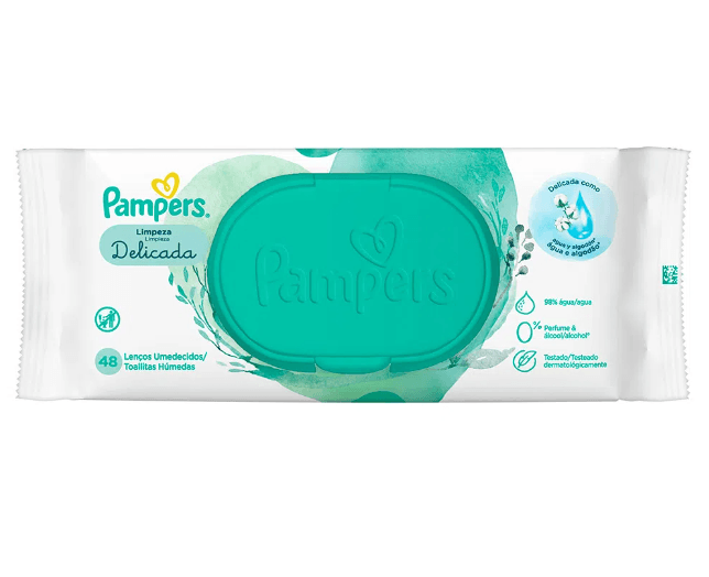 Lenco Umed Pampers Limp Delicada 48Un