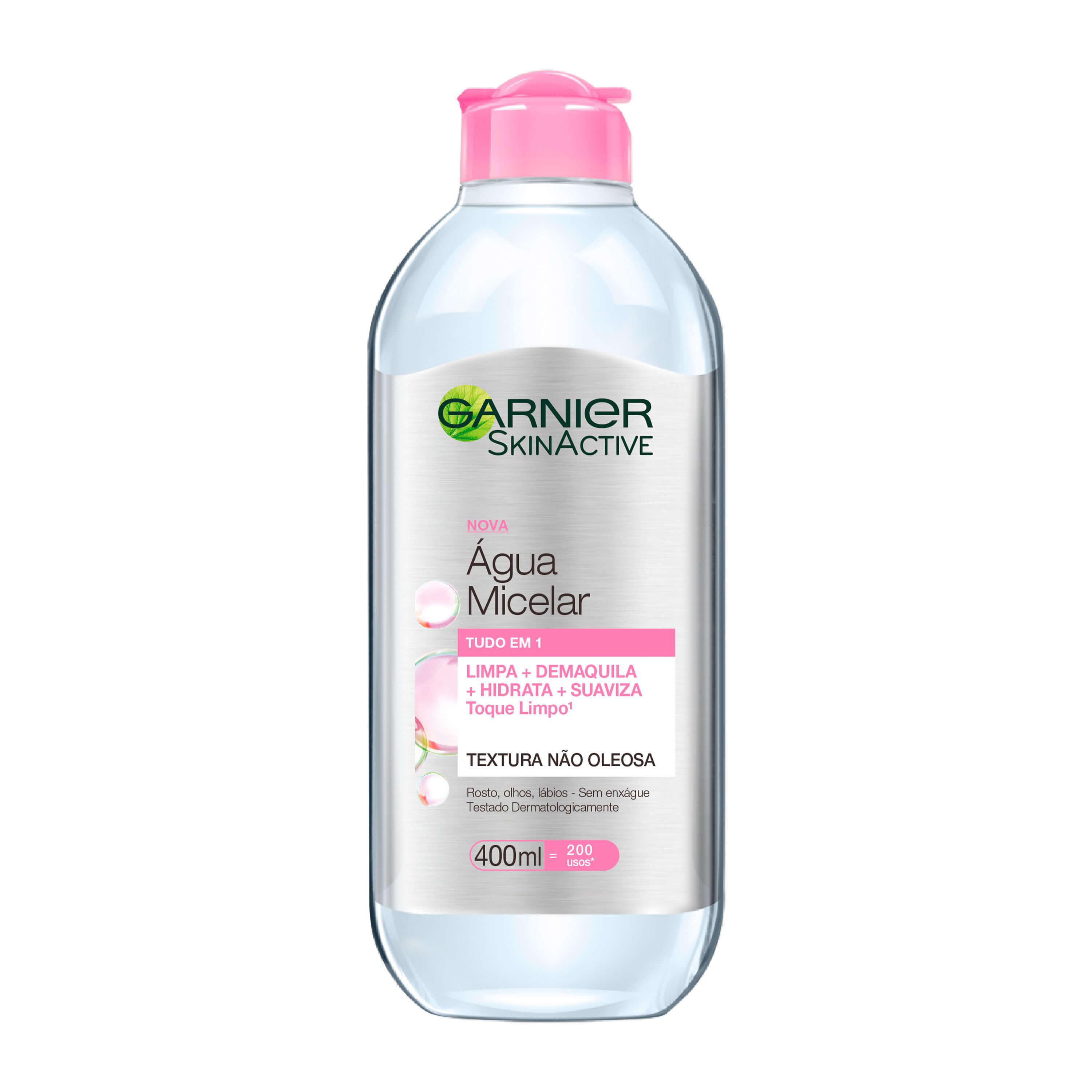 Água Micelar Garnier SkinActive Tudo em 1, 400ml