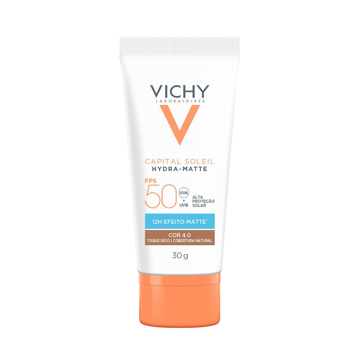 VICHY PROTETOR SOLAR FACIAL CAPITAL SOLEIL HYDRA-MATTE COR 4.0 FPS50 30G