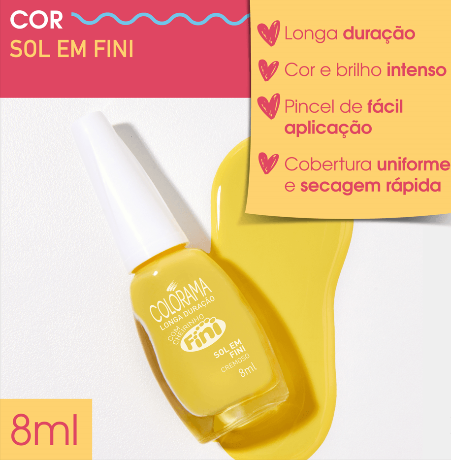 Esmalte cremoso Colorama Coleção Fini - Sol em fini - Imagem 4