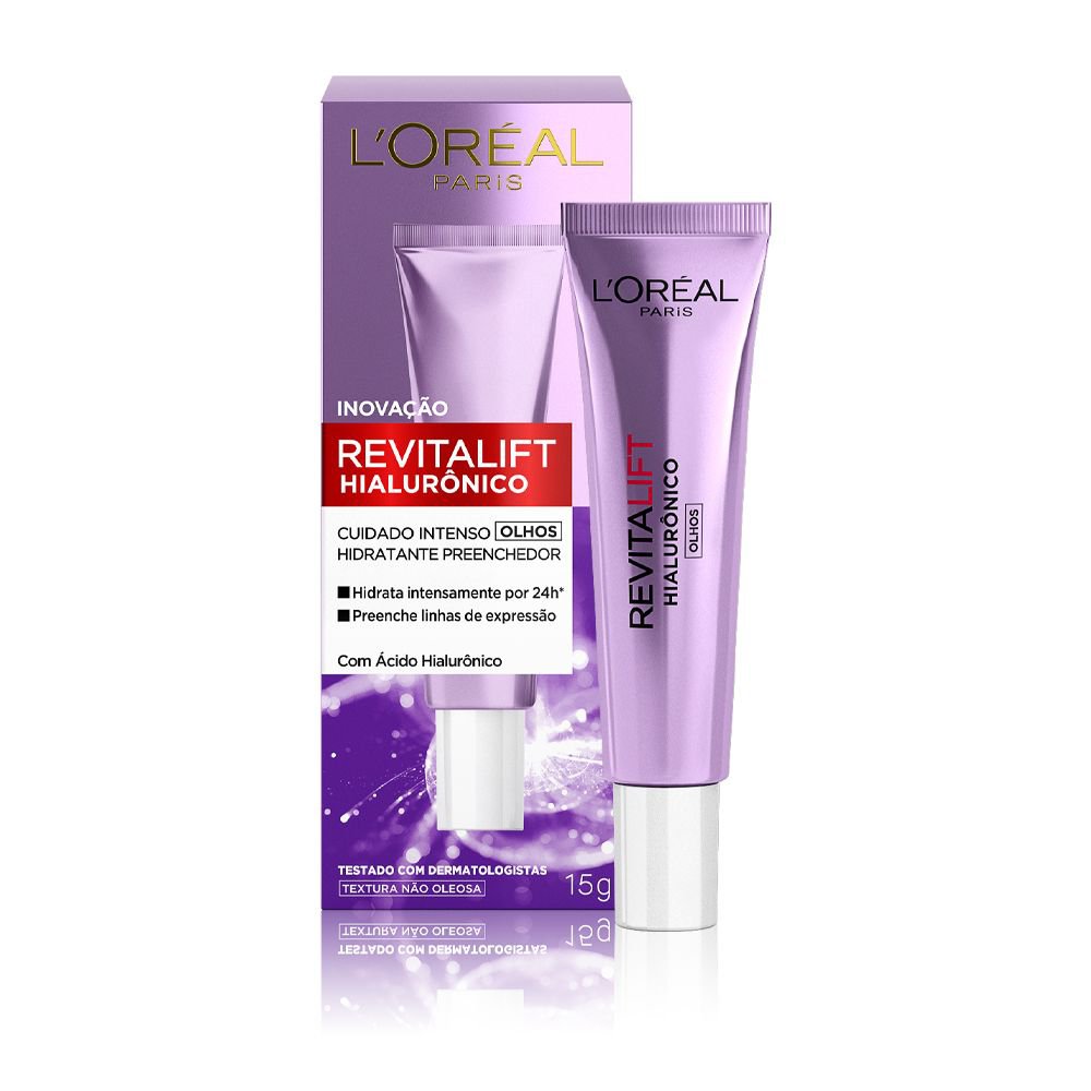 Creme para Olhos Anti-idade L'Oréal Paris Revitalift Hialurônico, 15g - Imagem 2