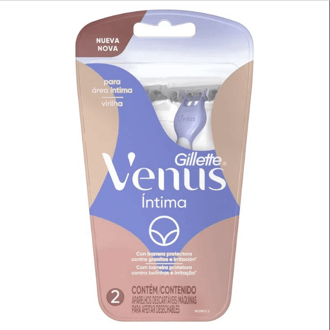 Aparelho Depilatório Descartável Gillette Venus Íntima Com Duas Unidades