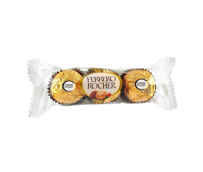 Bombom Ferrero Rocher Chocolate com Avelã 3 Unidades 37,5g