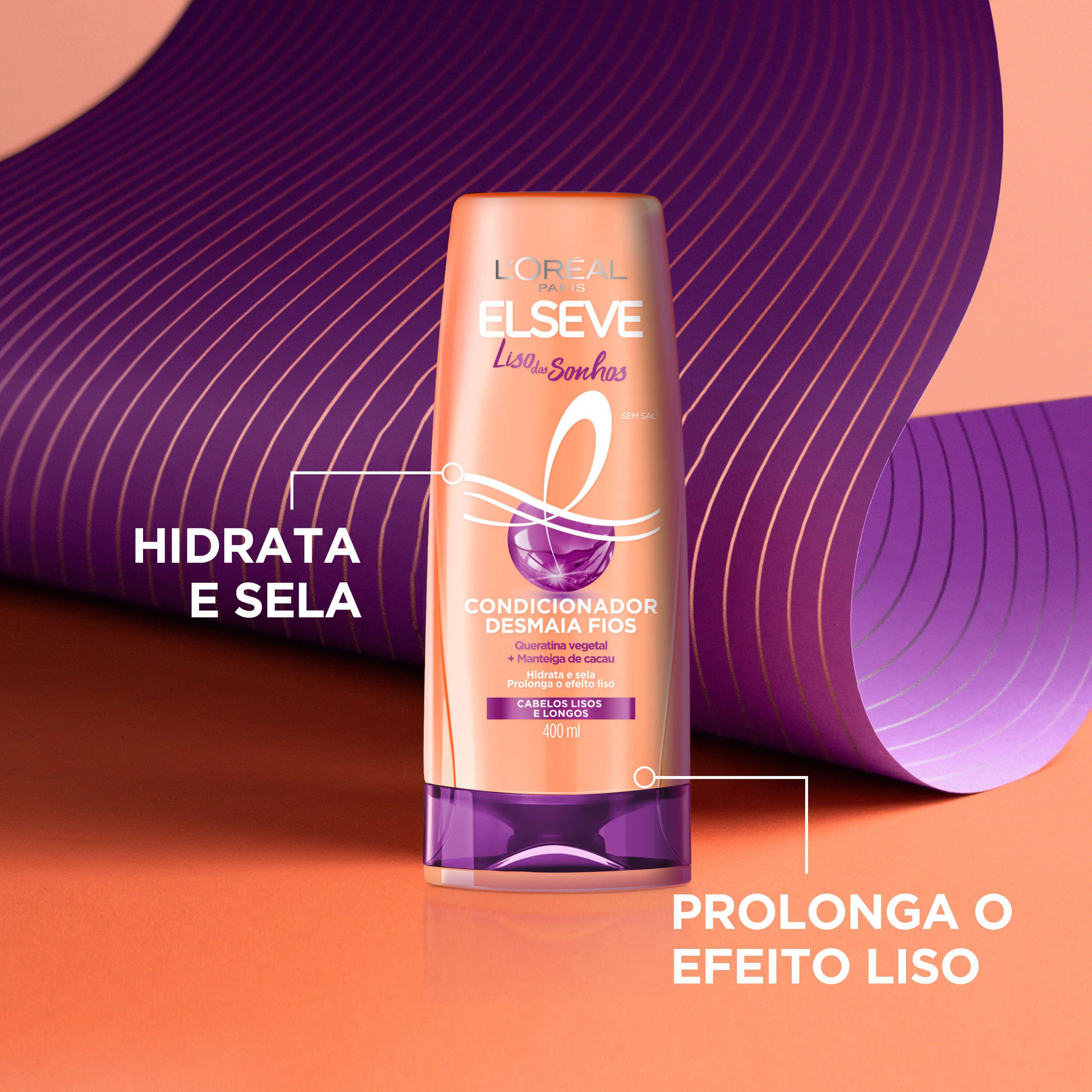 Condicionador L'Oréal Paris Elseve Liso dos Sonhos, 400ml - Imagem 3