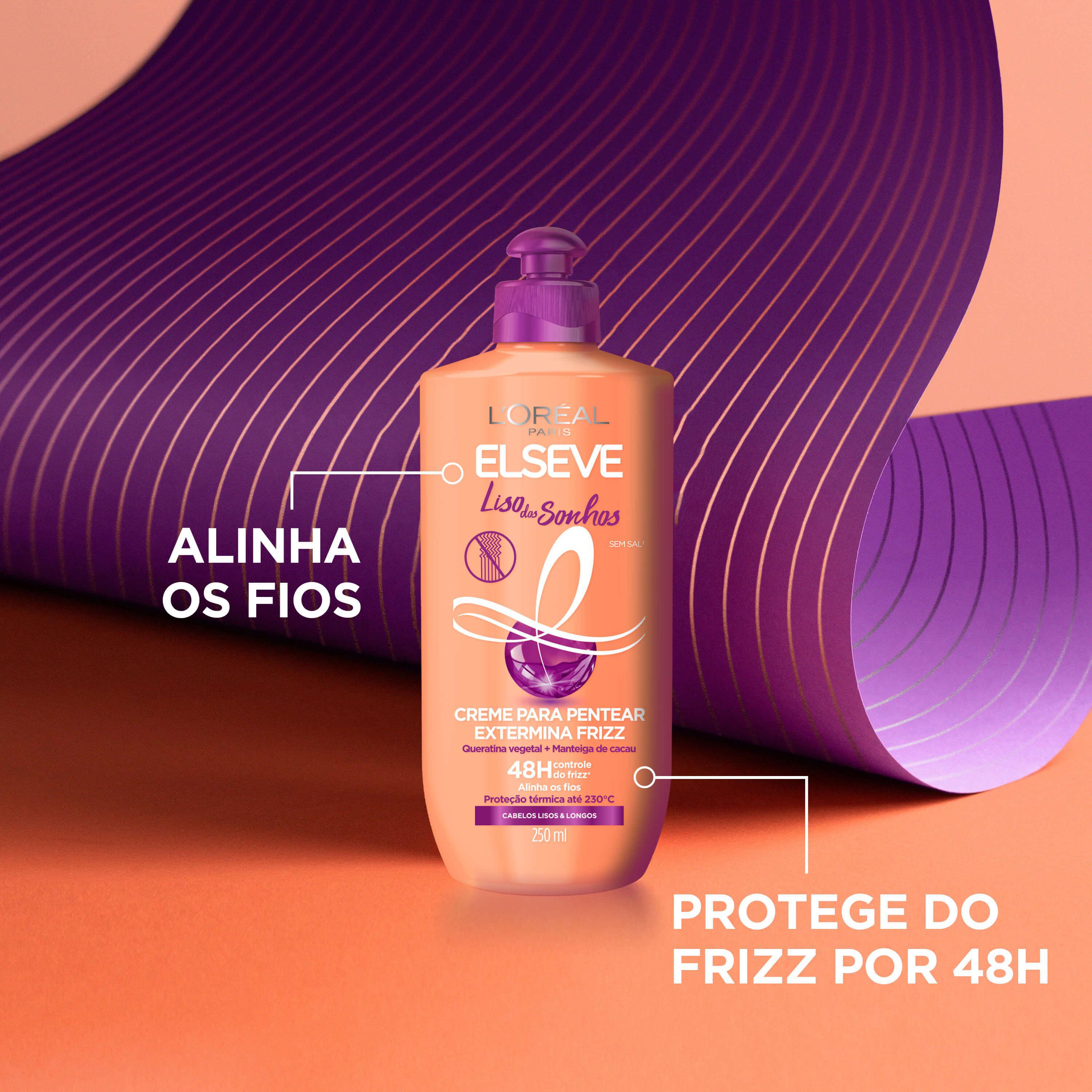 Creme para Pentear L'Oréal Paris Elseve Liso dos Sonhos, 250ml - Imagem 3