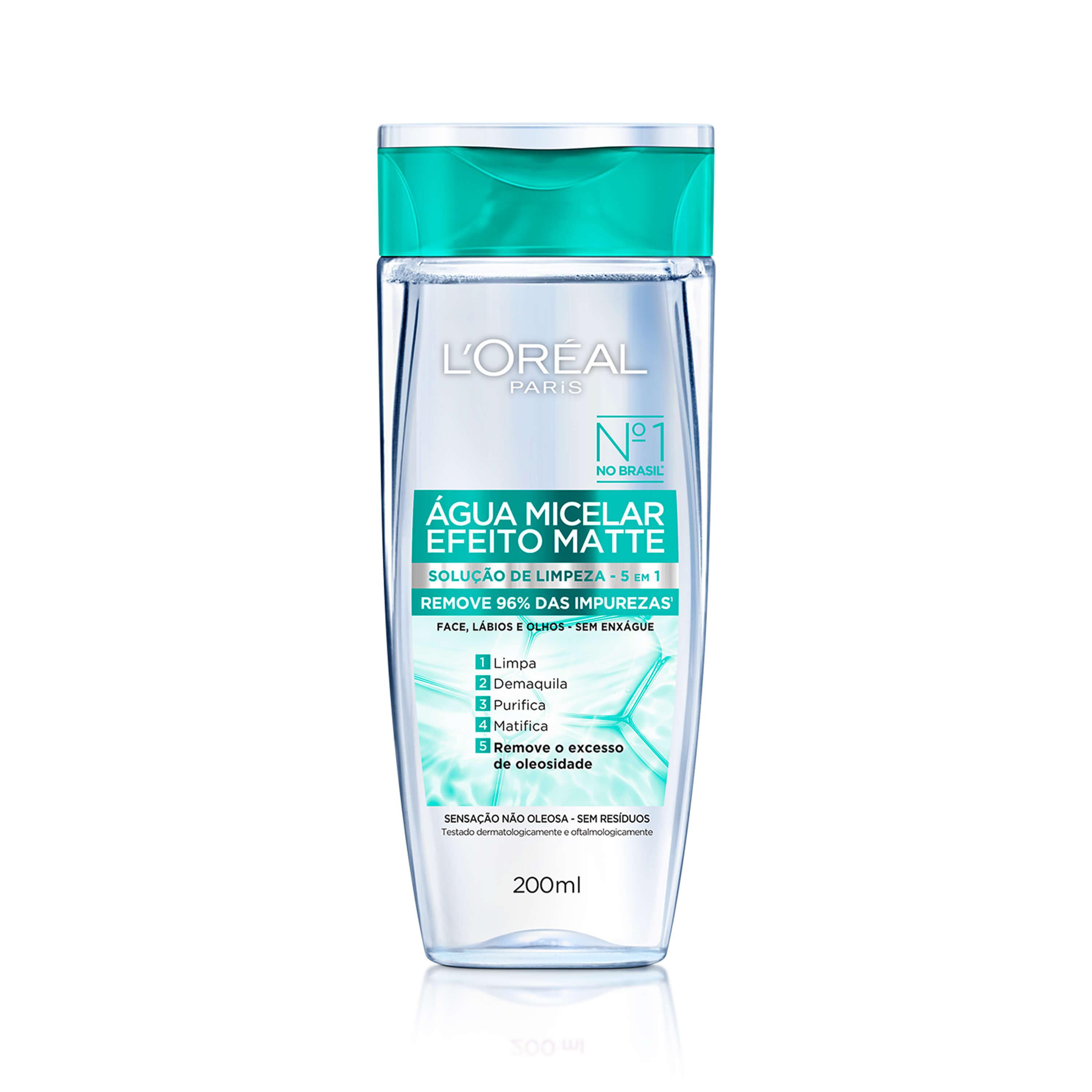 Água Micelar Efeito Matte Antioleosidade 200ml L'Oréal Paris