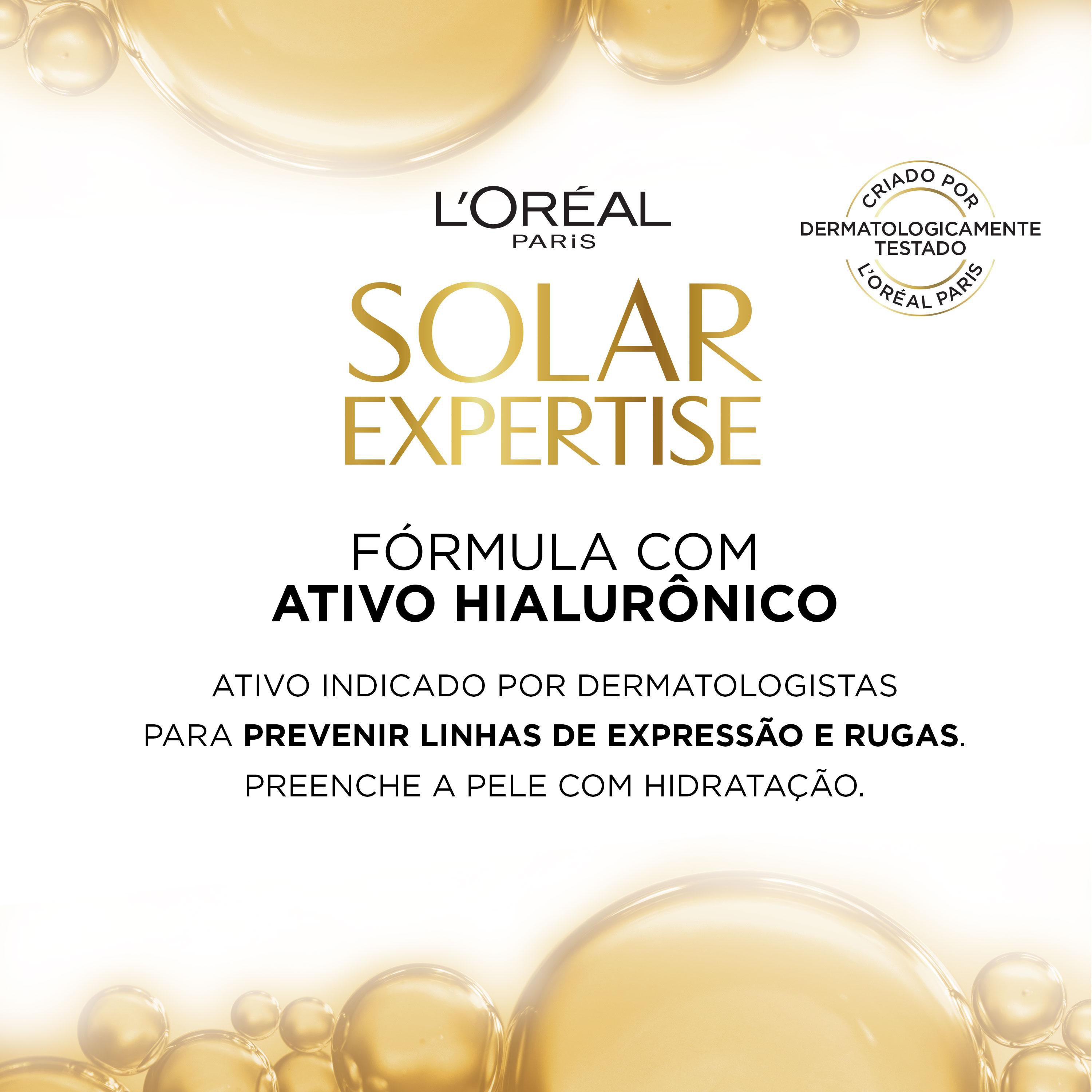 Protetor Solar Facial L'Oréal Paris Solar Expertise Antirrugas Com Cor FPS 60, 40g - Imagem 4