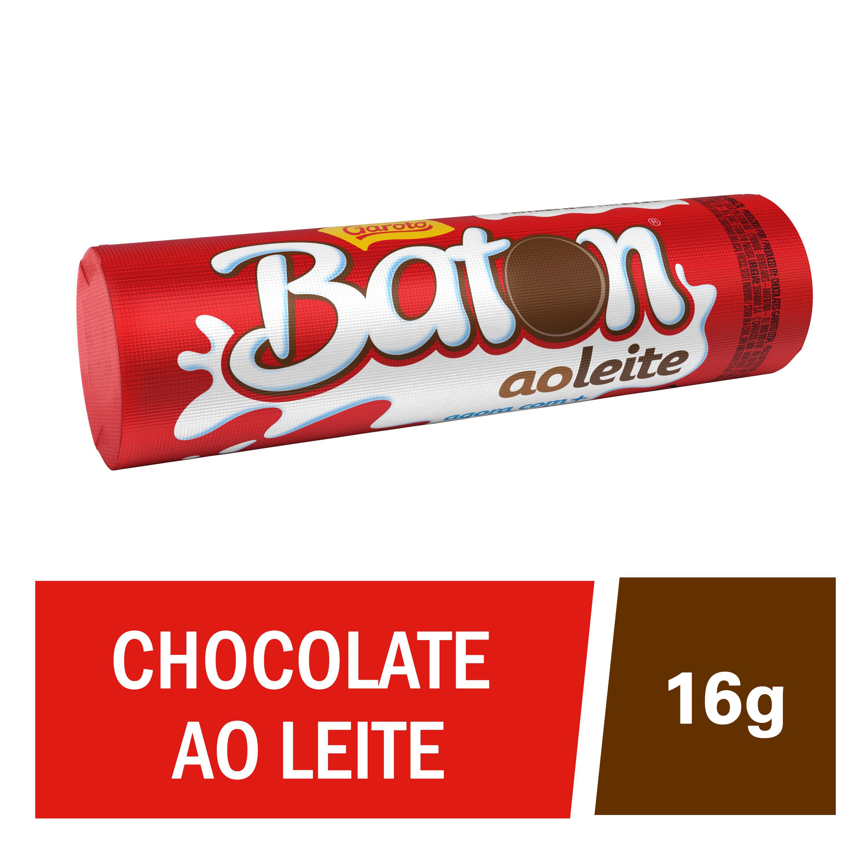 Chocolate GAROTO BATON ao Leite 16g