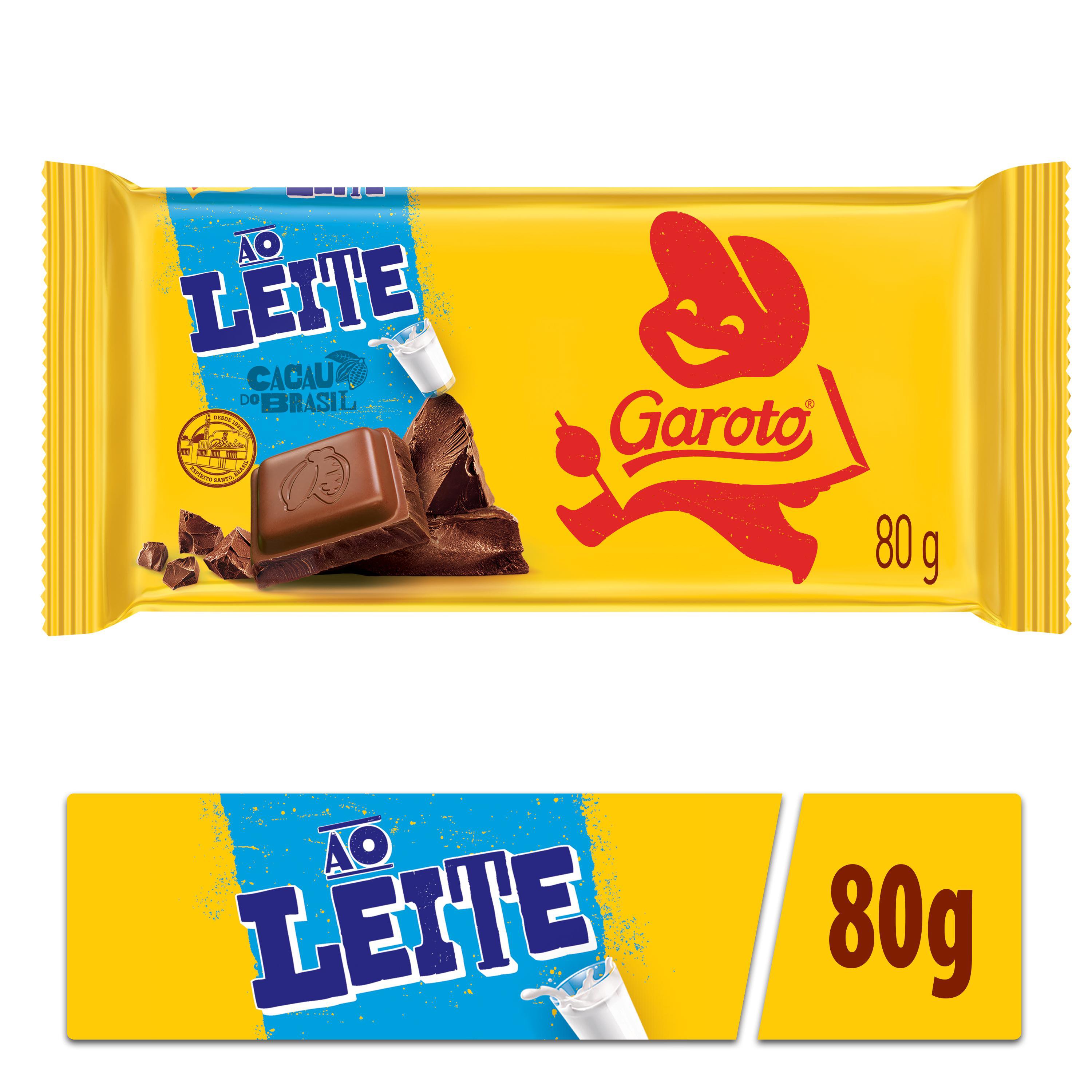 Chocolate ao Leite GAROTO Tablete 80g