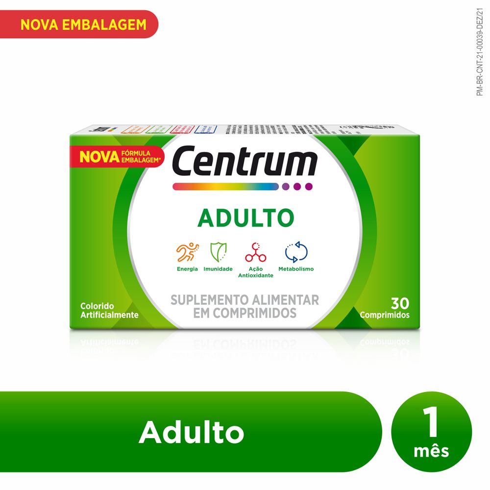Centrum Adulto Caixa Com 30 Comprimidos
