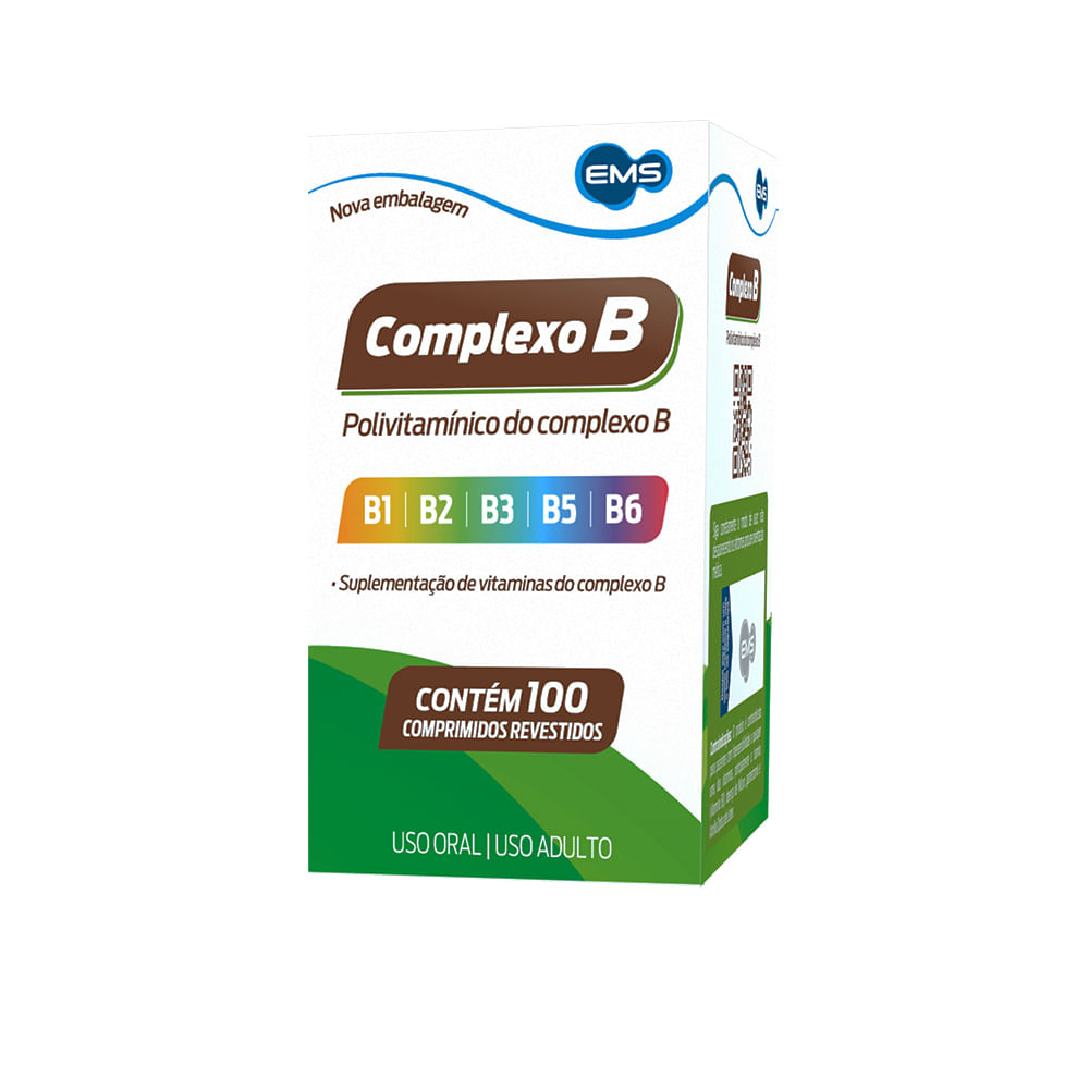Complexo B Ems Caixa Com 100 Comprimidos Revestidos