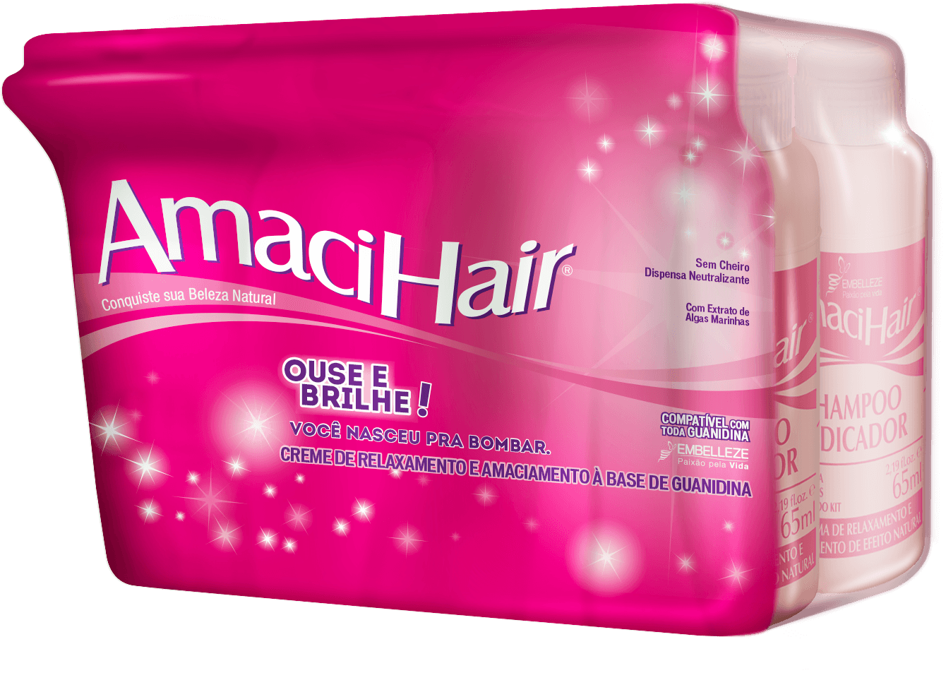 Creme Relaxante AmaciHair Ouse e Brilhe 200G