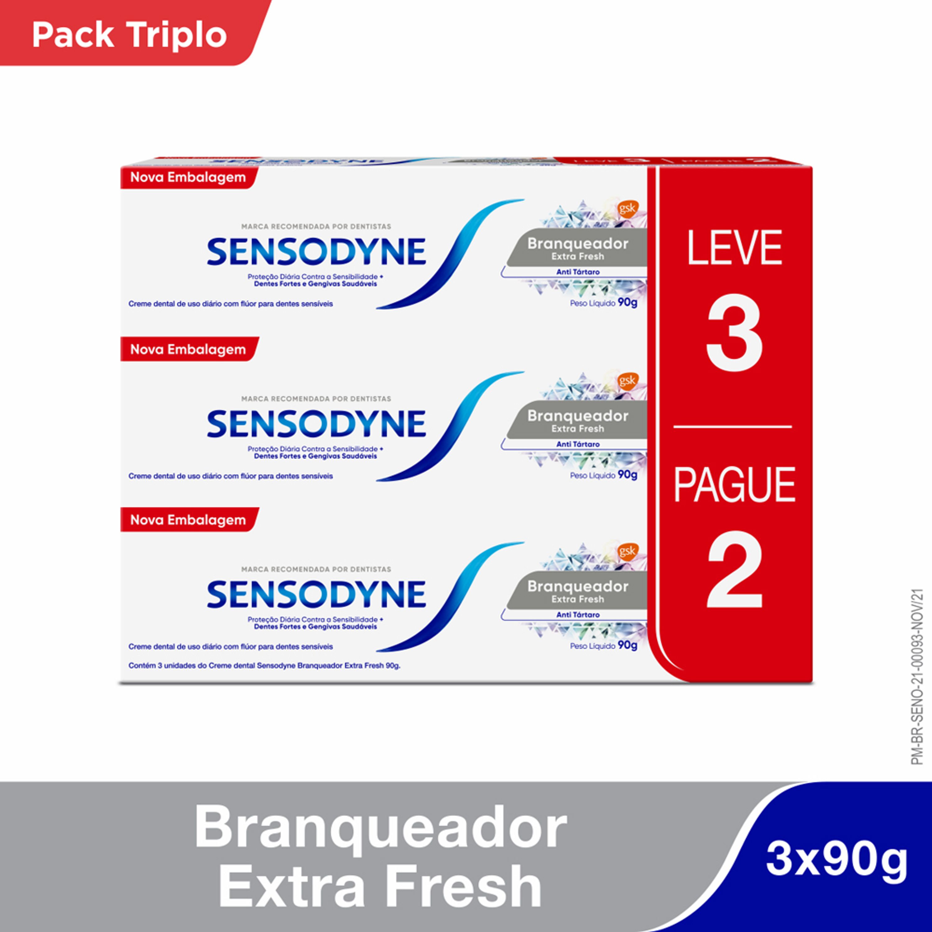 KIT CR DENT SENSODYNE BRANQ EF 90G L3P2