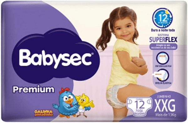Fralda Babysec Premium 12 Un XXG