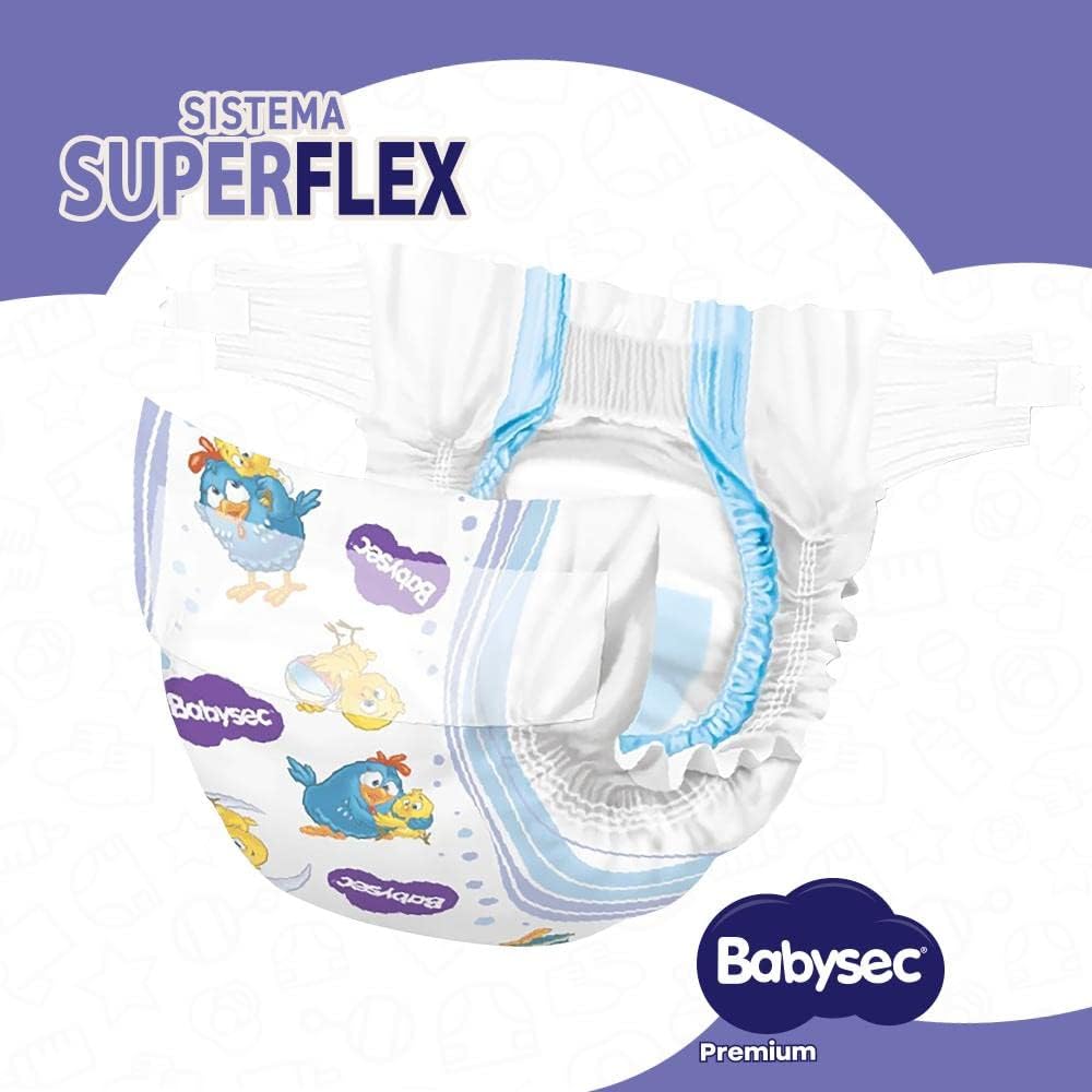 Babysec Fralda Premium P 20 unidades - 12h Gel Extra Absorvente Aloe Vera Vitamina E - Imagem 4
