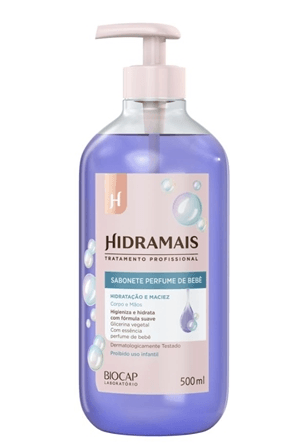 Sabonete líquido Hidramais 1,2L Perfume de Bebê Biofacil SAB LIQ HIDRAMAIS PERF BEBE 1.2L