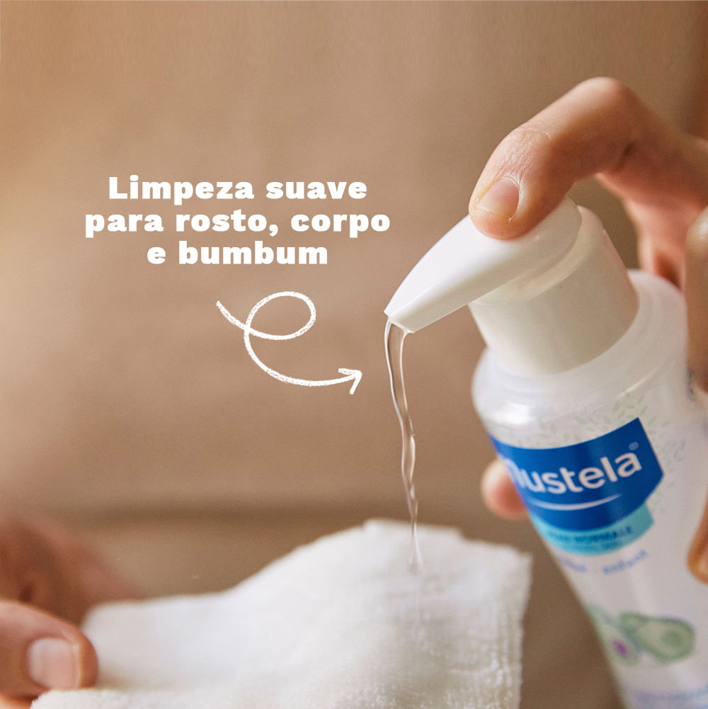 Água de Limpeza Sem Enxágue Mustela Bebê Pele Normal - 300ml - Imagem 6