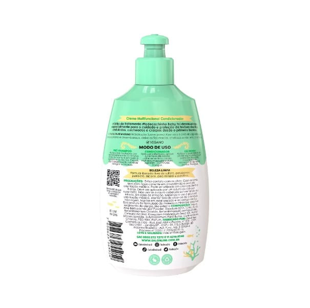 Creme Multifuncional Salon Line Multy Baby Todecachinho 300Ml - Salon Line To De Cacho - Imagem 2