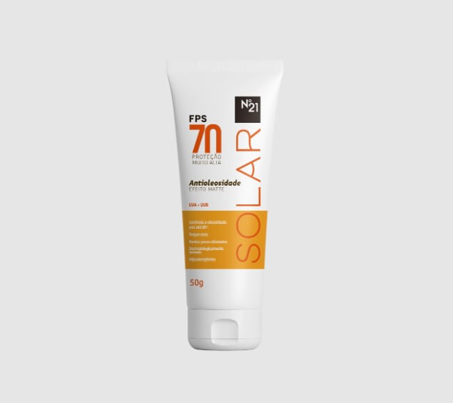 Protetor Solar Facial N21 Incolor FPS70 - 50g