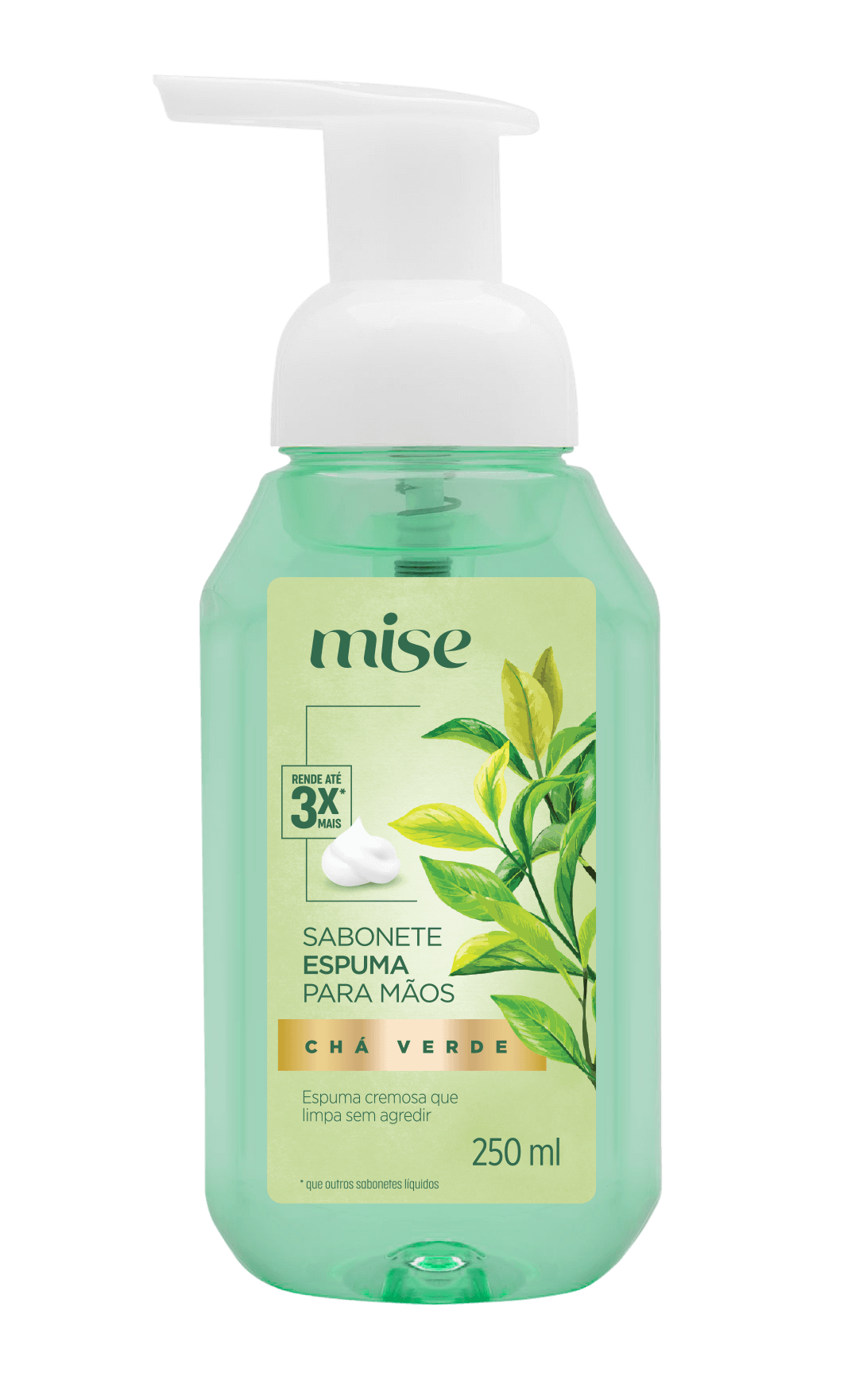 Sabonete Espuma Mãos Mise Chá Verde - 250ml