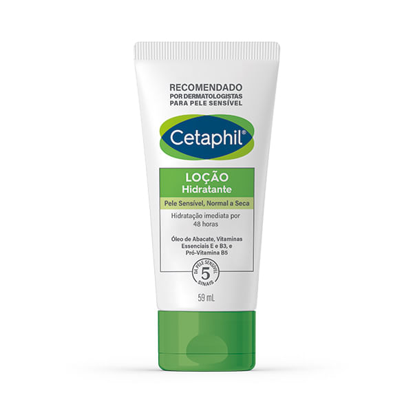Loção Hidratante Travel Size Branco 59g Cetaphil Pele Sensível CETAPHIL TRAVELSIZE HIDRATANTE 59G