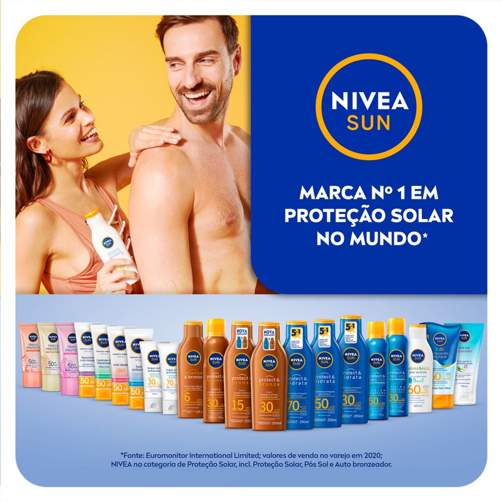 NIVEA SUN Protetor Solar Protect & Bronze FPS 30 200ml - Imagem 8
