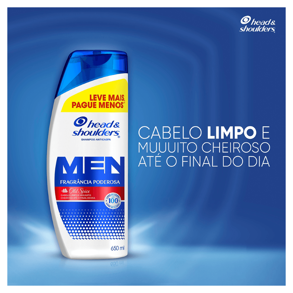 Shampoo Anticaspa Old Spice Head & Shoulders Men - 650ml - Imagem 3