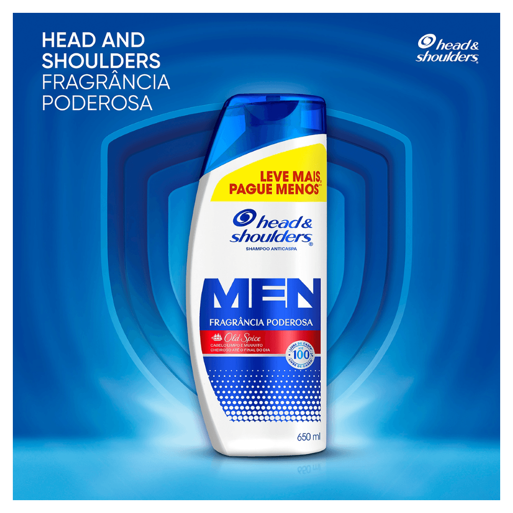 Shampoo Anticaspa Old Spice Head & Shoulders Men - 650ml - Imagem 5