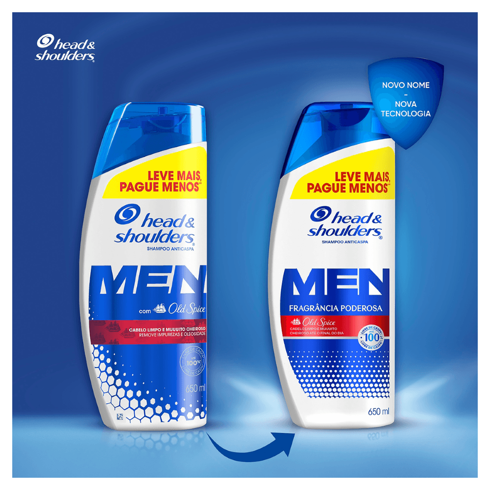 Shampoo Anticaspa Old Spice Head & Shoulders Men - 650ml - Imagem 6