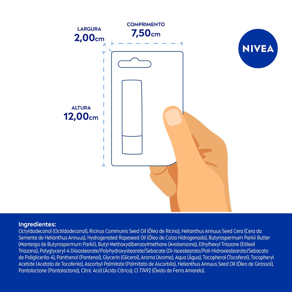 Protetor Labial Nivea Med Repair - FPS15 - 4,8g - Imagem 7