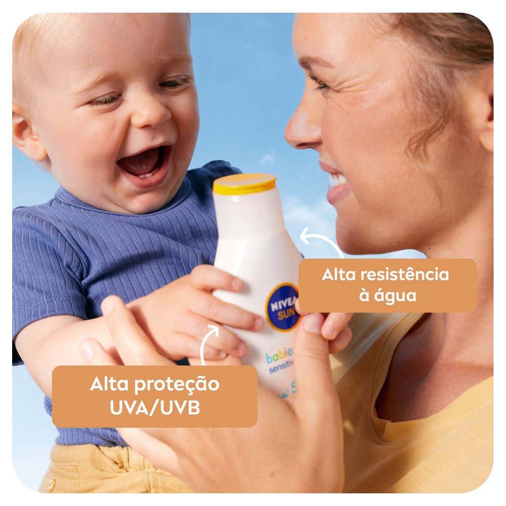 NIVEA SUN Protetor Solar Kids & Babies Pele Sensível FPS 60 125ml - Imagem 6