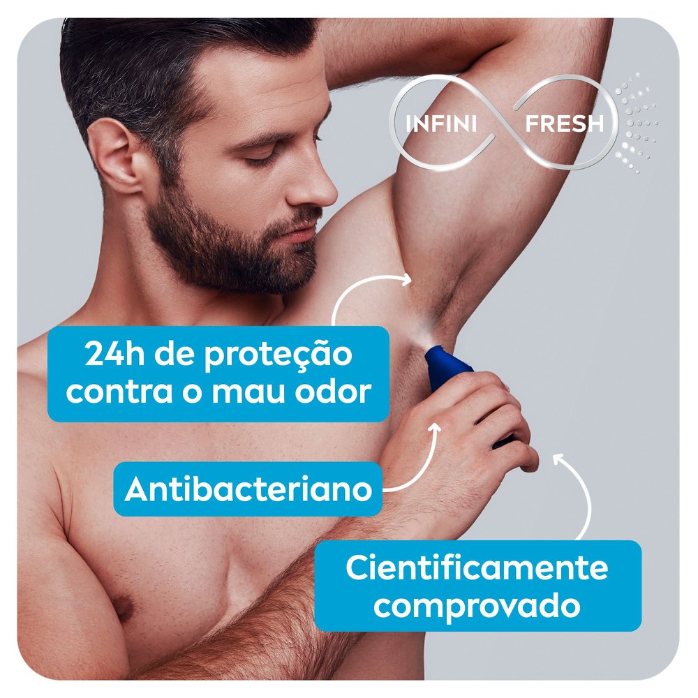 Desodorante Antitranspirante Spray Nivea Men Fresh Active - 90ml - Imagem 4