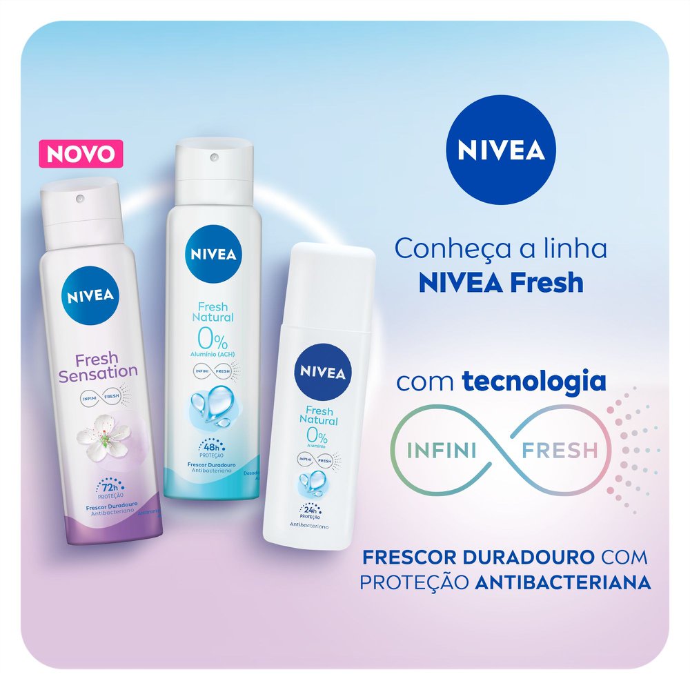 Desodorante Nivea Spray Fresh Natural 90Ml - Nivea Deo - Imagem 8