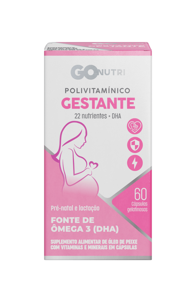 Suplemento Polivitamínico Gestante Gonutri 60 cápsulas