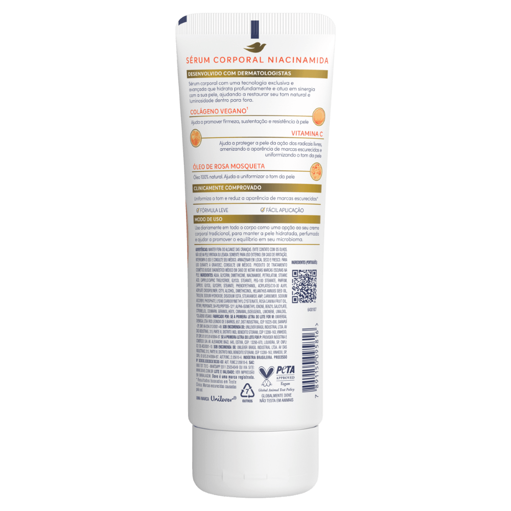 Sérum Deo Hidratante Corporal Dove Niacinamida + Uniformizador Bisnaga - 180ml - Imagem 2