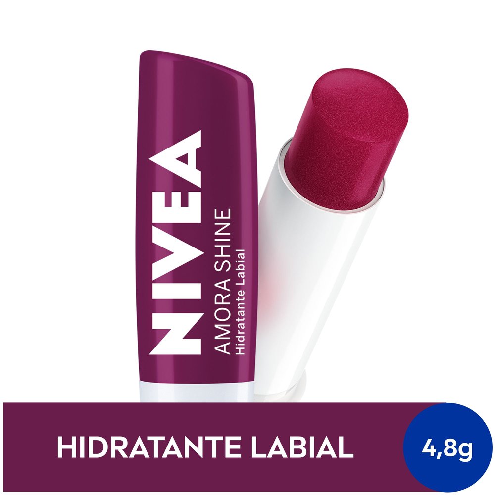 Hidratante Labial Nivea - Amora Shine - 4,8g - Imagem 2