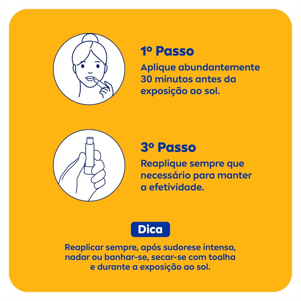Protetor Labial Nivea Sun Protect Fps30 Stick 4,8G - Imagem 7