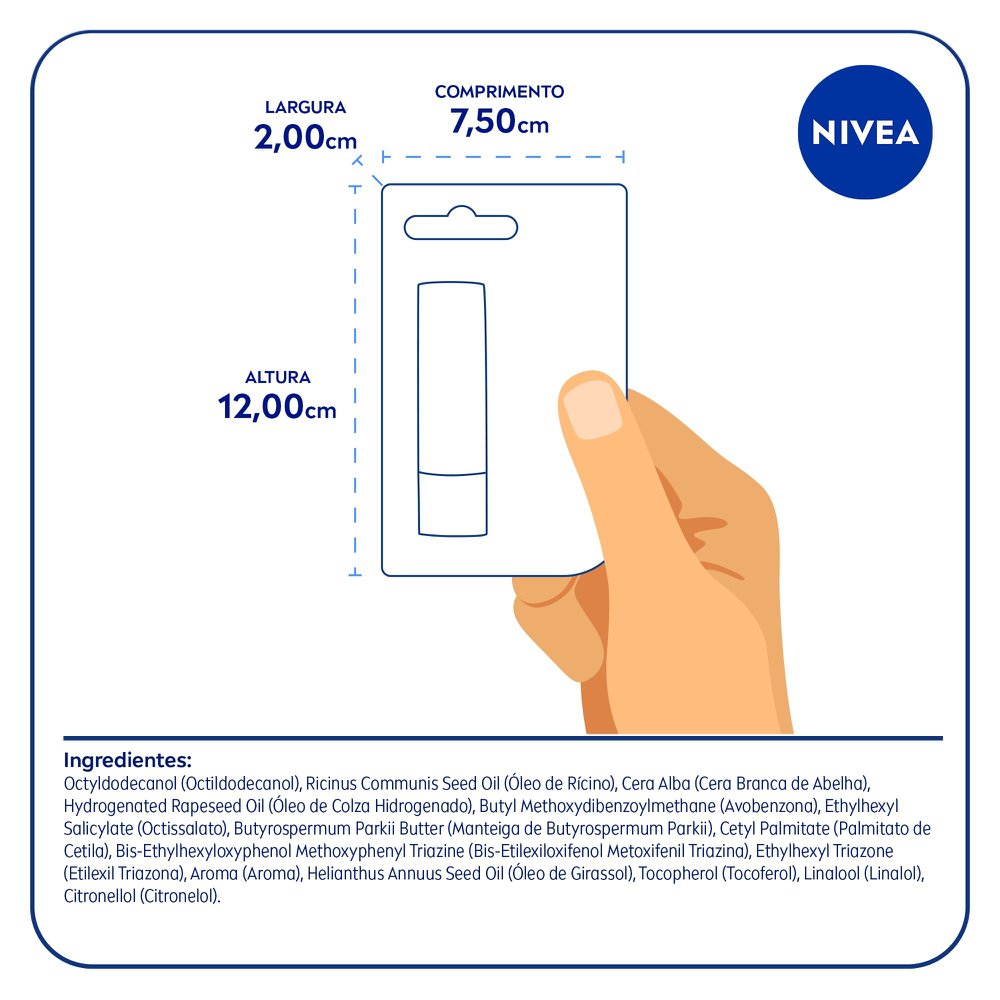 Protetor Labial Nivea Sun Protect Fps30 Stick 4,8G - Imagem 8