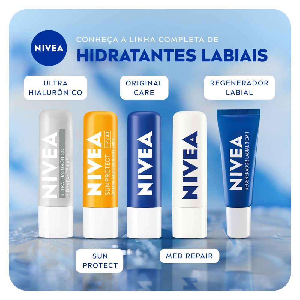 Protetor Labial Nivea Sun Protect Fps30 Stick 4,8G - Imagem 9