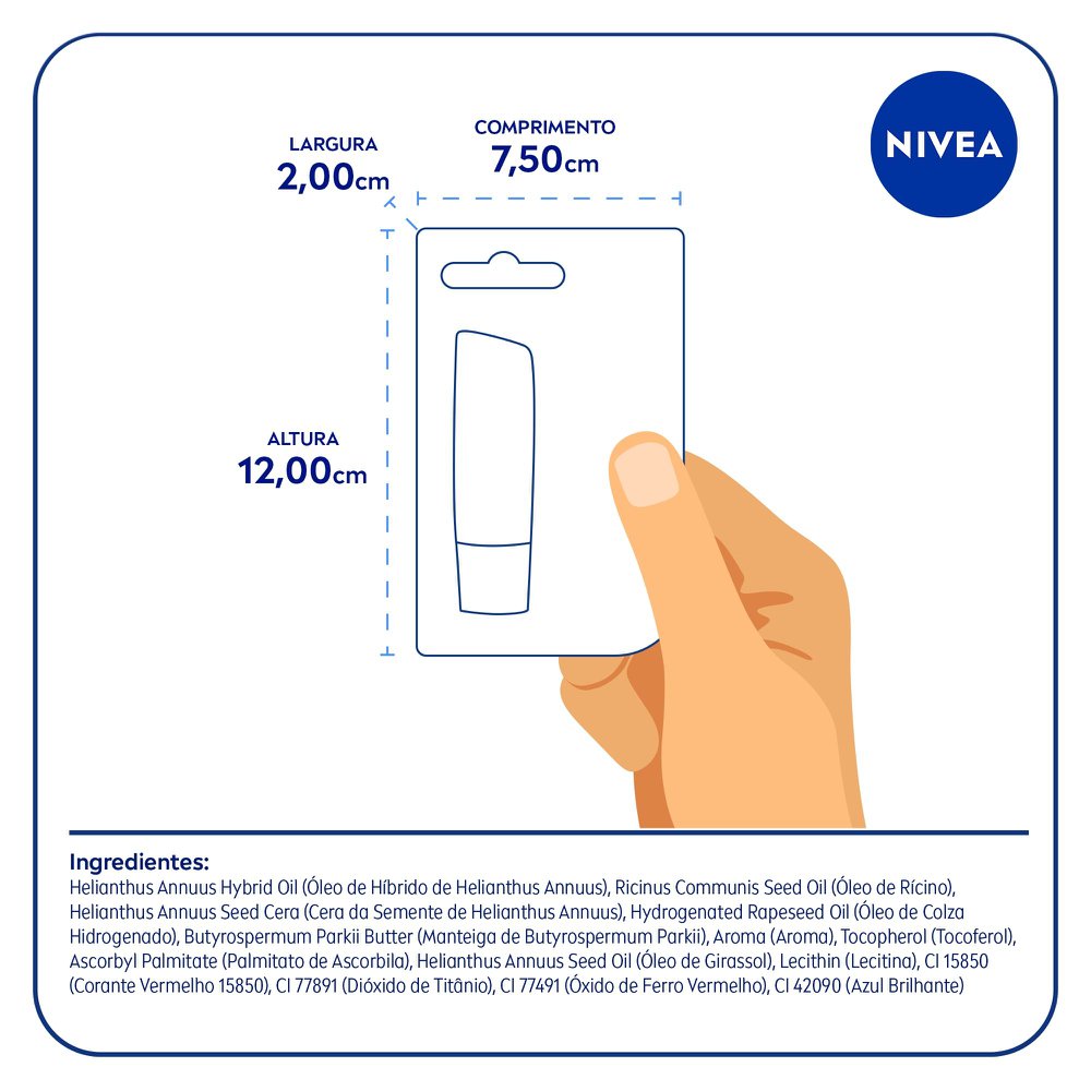 Hidratante Labial Nivea - Amora Shine - 4,8g - Imagem 7