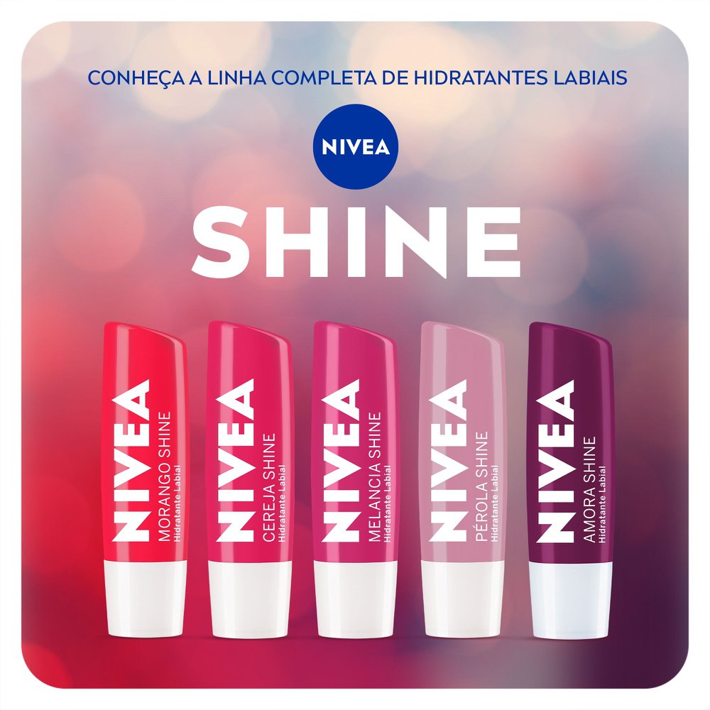 Hidratante Labial Nivea - Amora Shine - 4,8g - Imagem 8