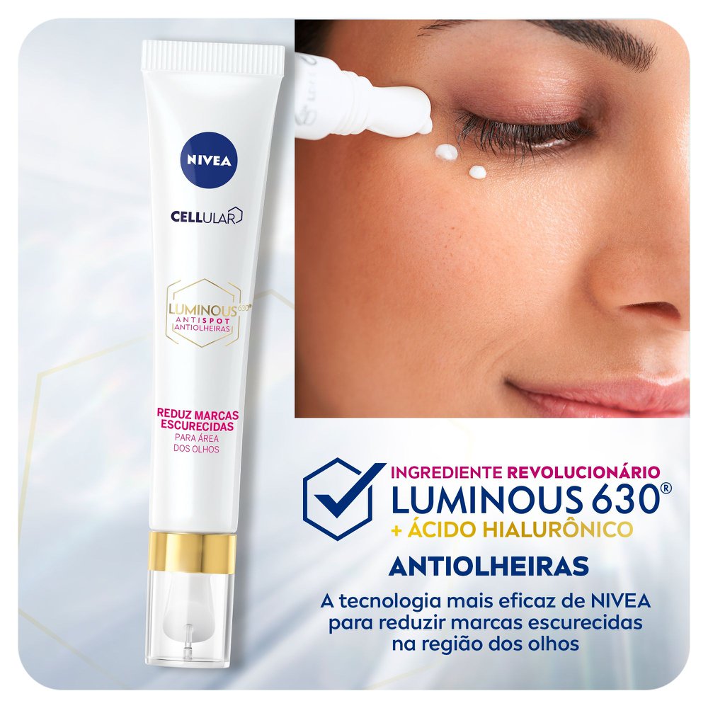 NIVEA Uniformizador Facial Cellular Luminous 630 Antiolheiras 15ml - Imagem 3
