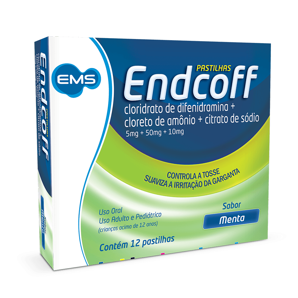 Endcoff Ems Menta - 12 Pastilhas