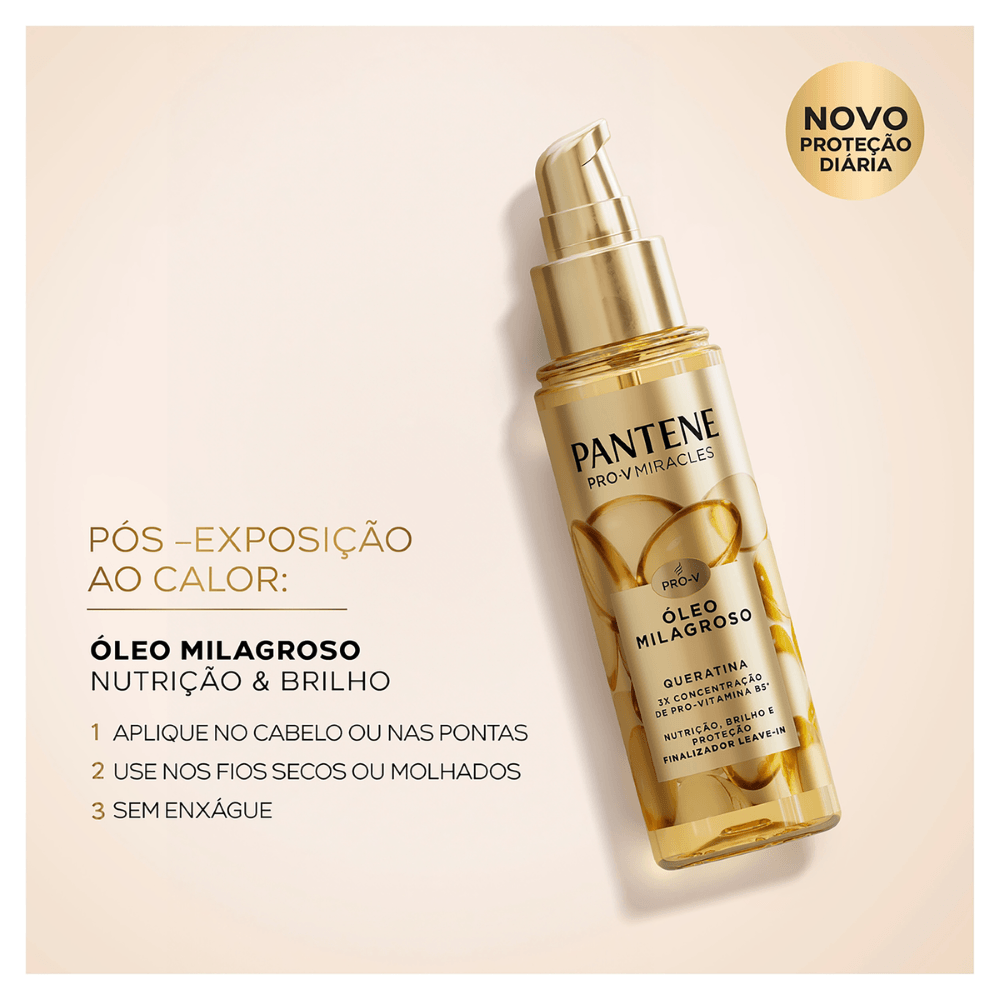 Leave-In Finalizador Pantene Óleo Milagroso - 95ml - Imagem 3