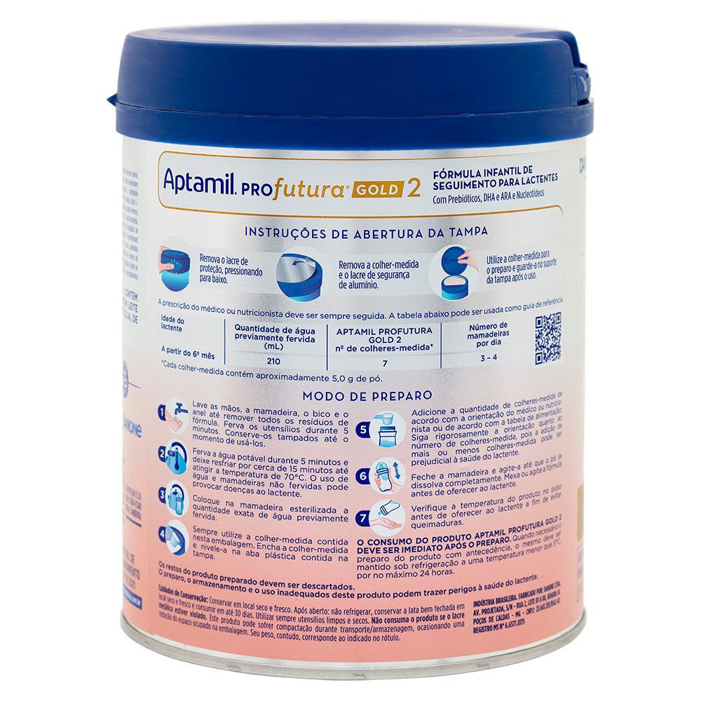 Fórmula Infantil Aptamil Profutura Gold 2 Danone 800g Pó - Imagem 2
