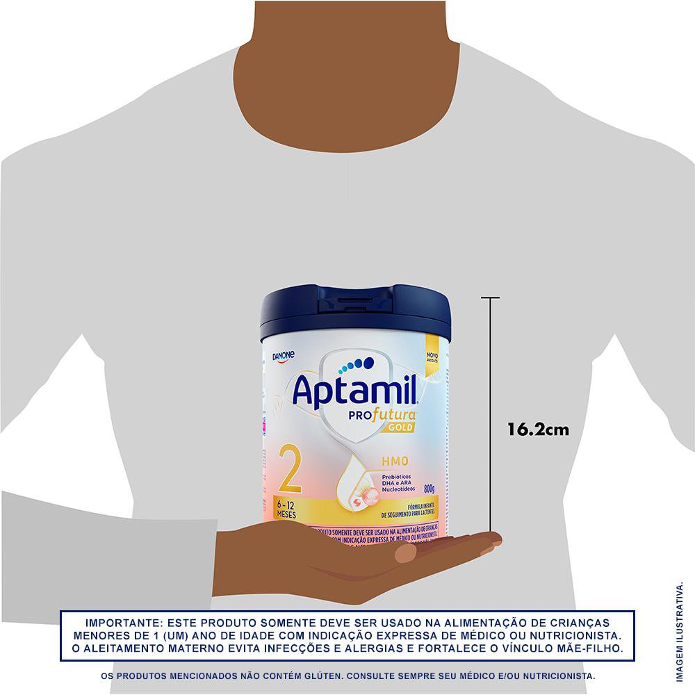 Fórmula Infantil Aptamil Profutura Gold 2 Danone 800g Pó - Imagem 4